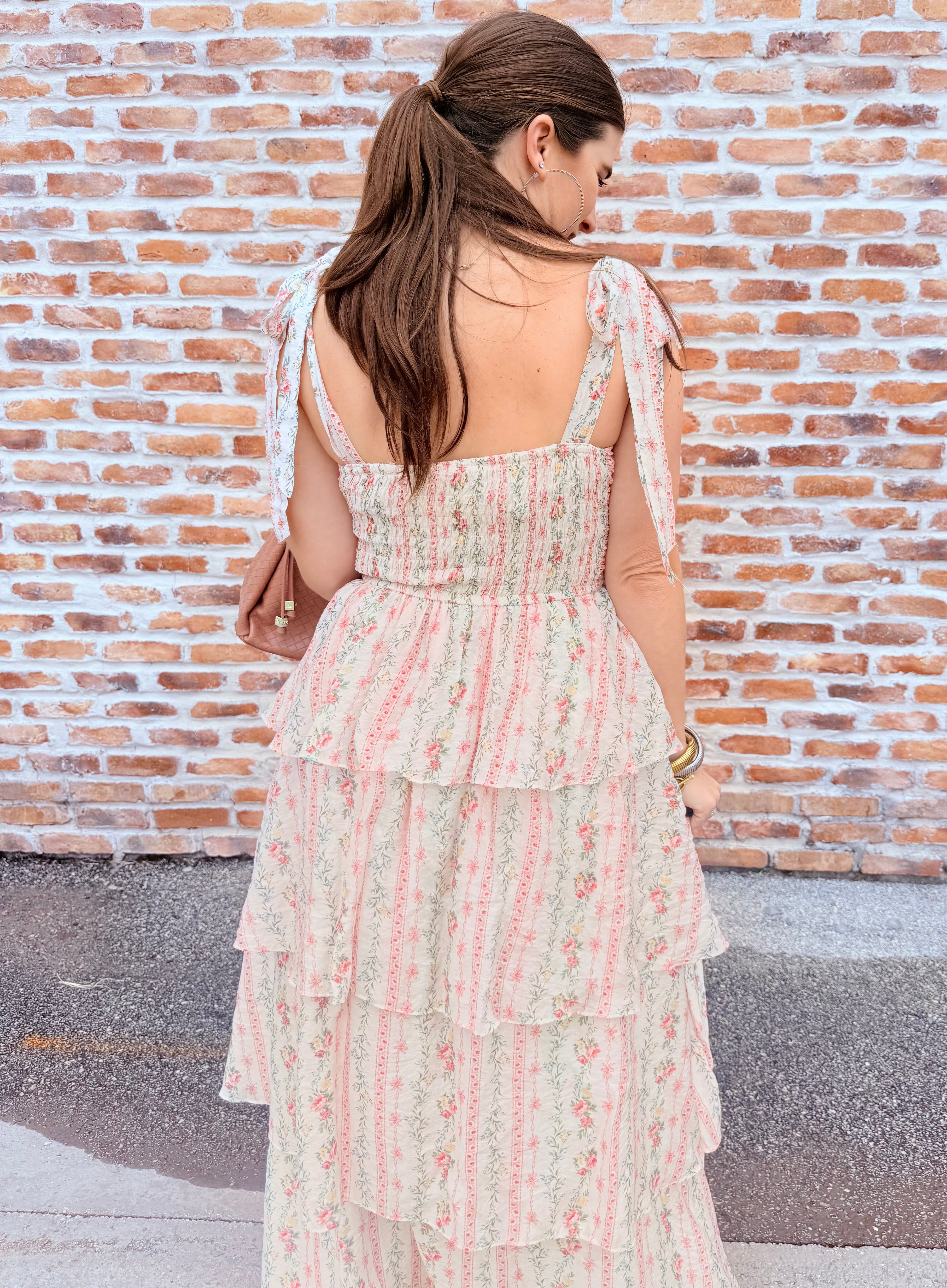 Floral Print Tiered Dress