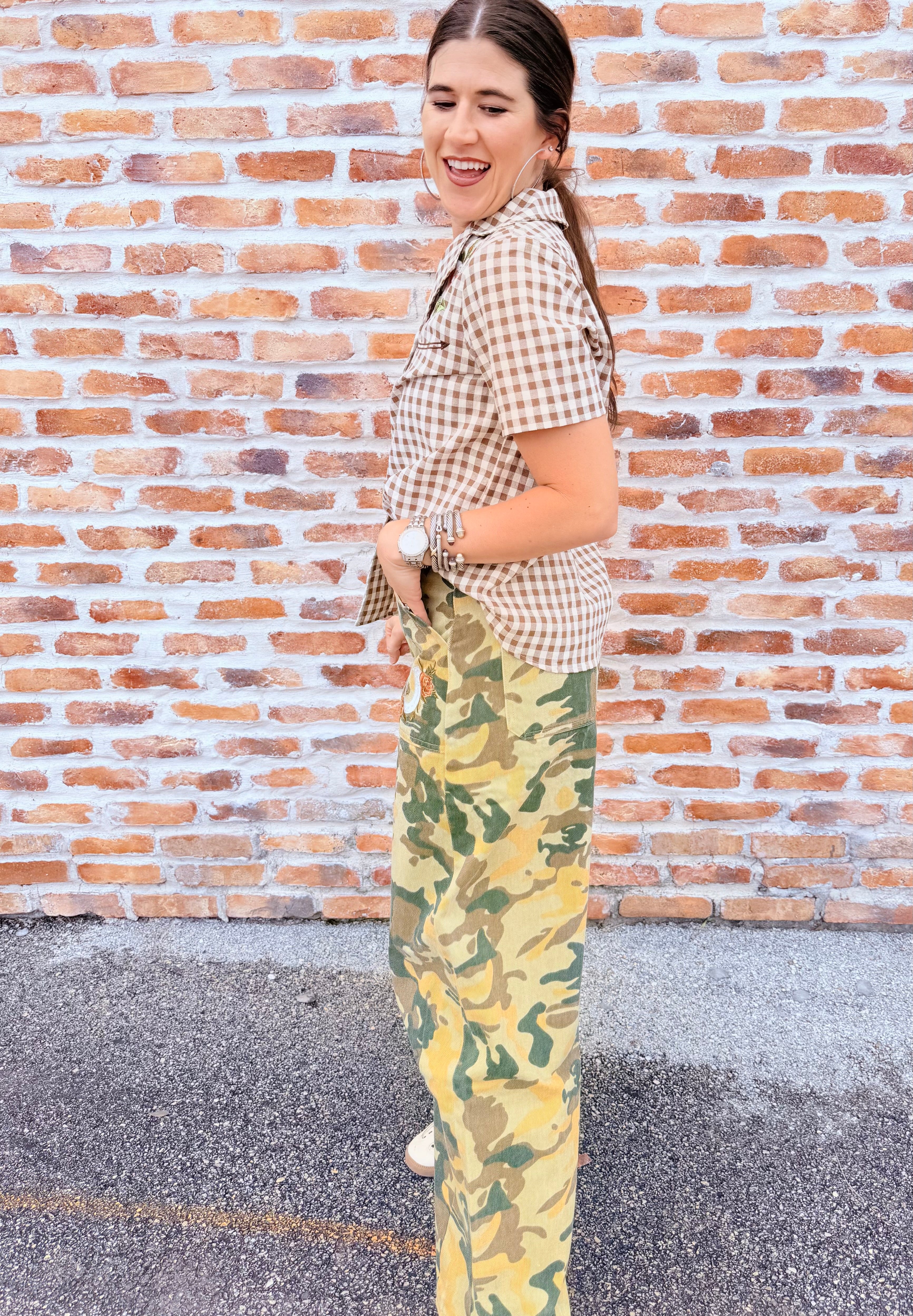 Western Gingham Blouse