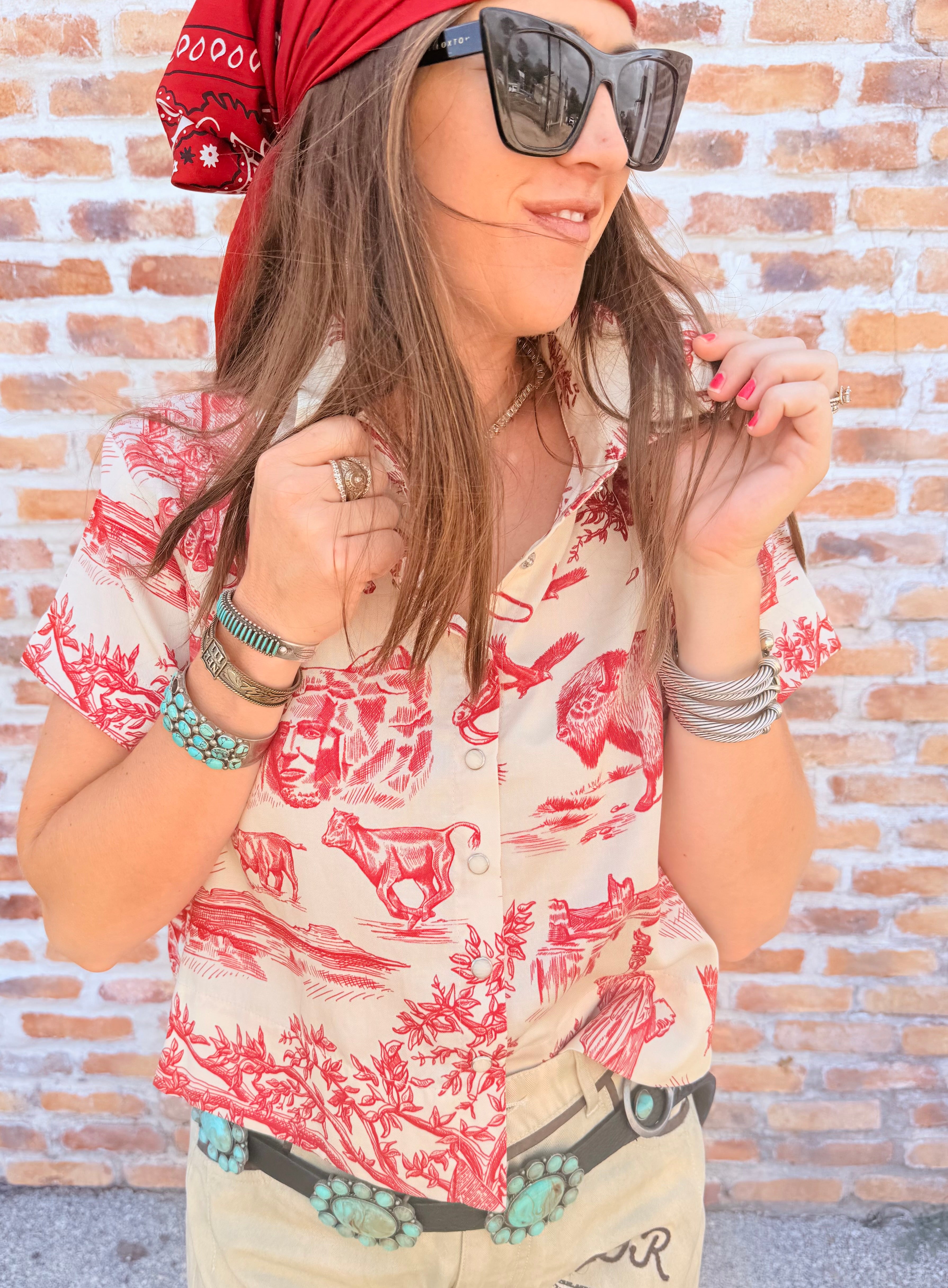 America The Beautiful Toile Top