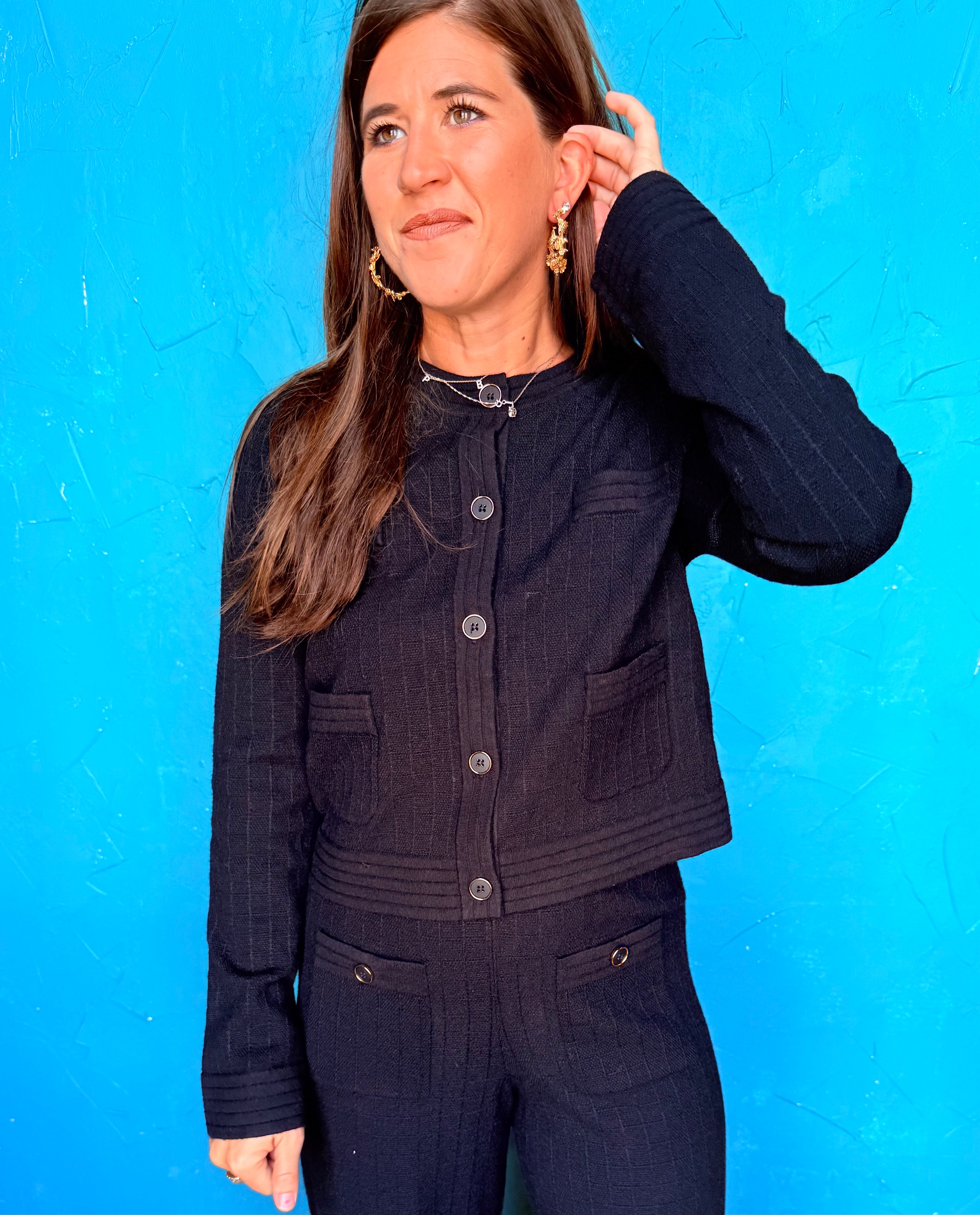 Black Cover Up Jacket