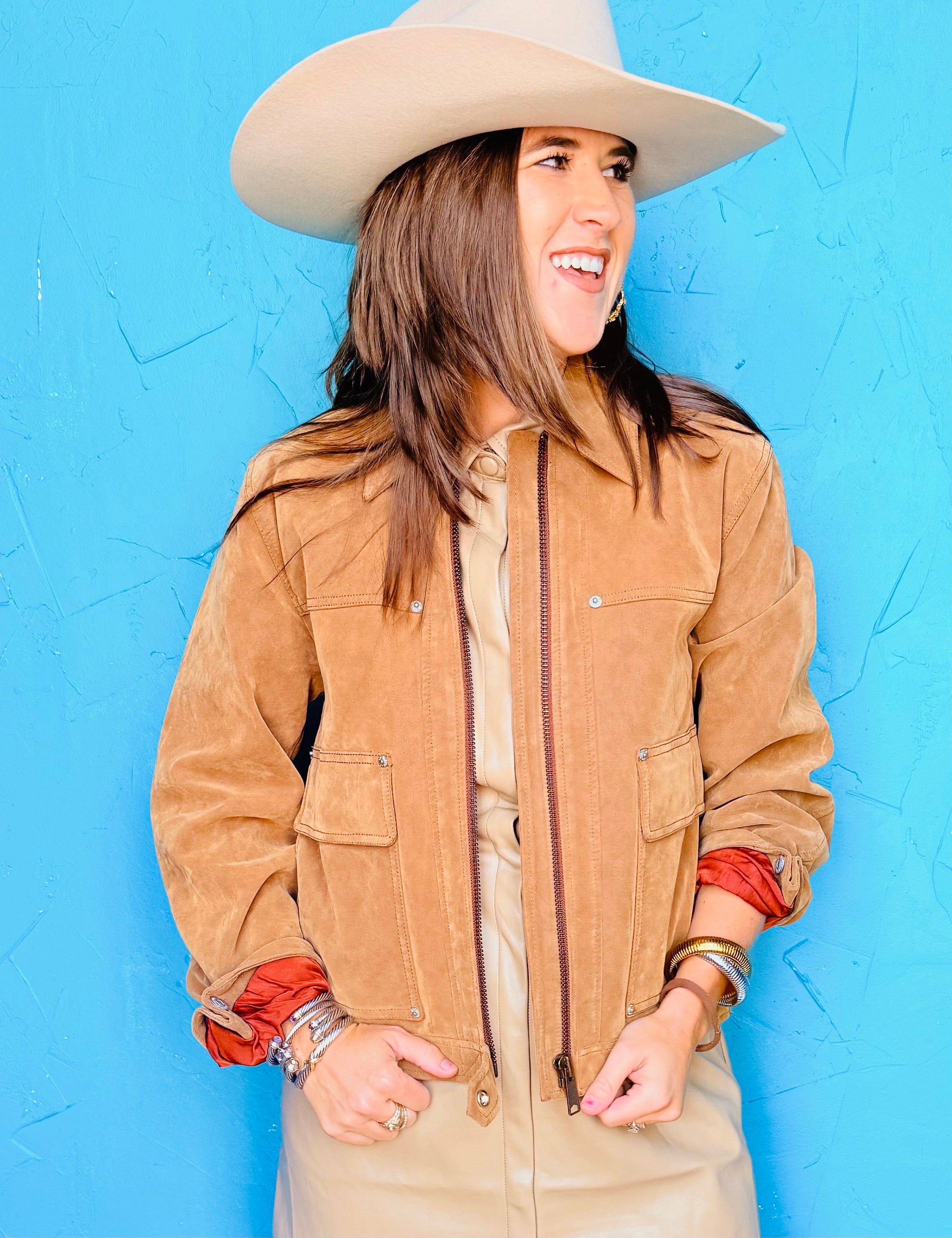 Blair Vegan Suede Jacket