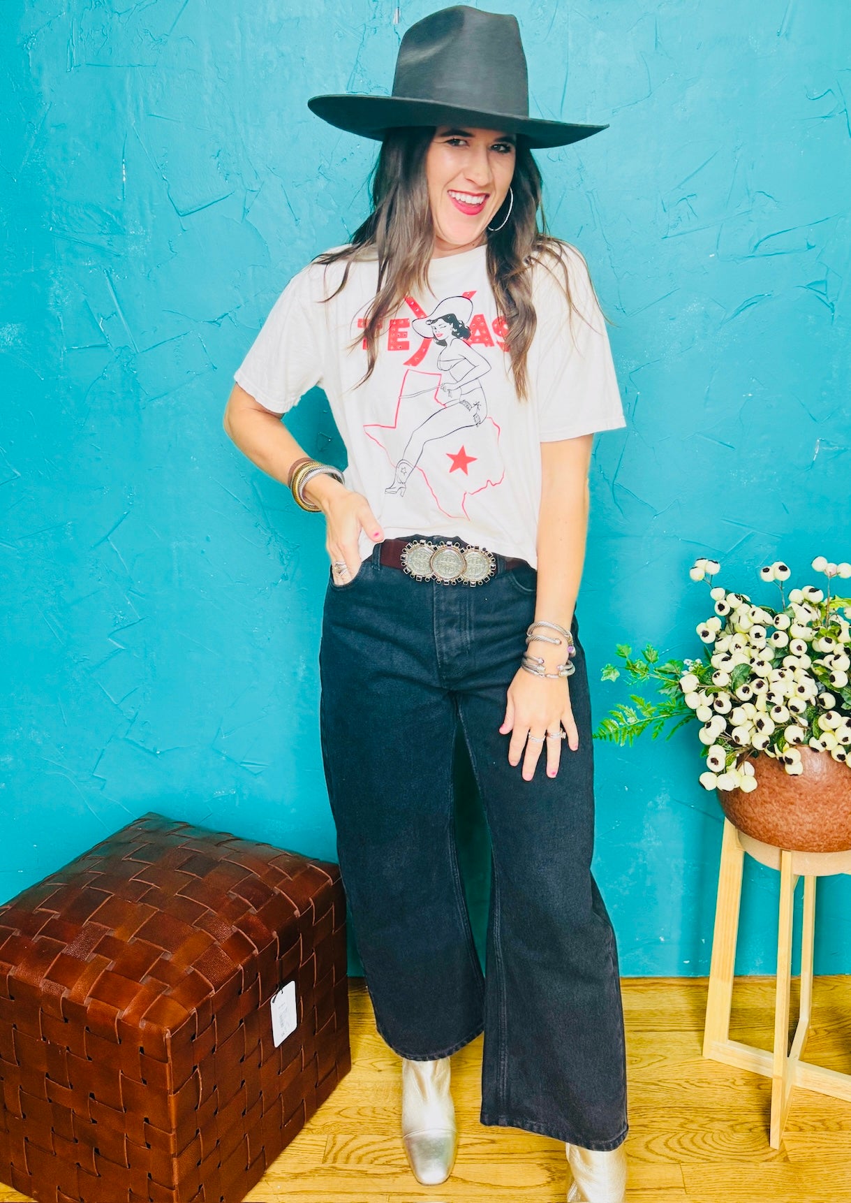 Texas Pinup Wide Boy Tee