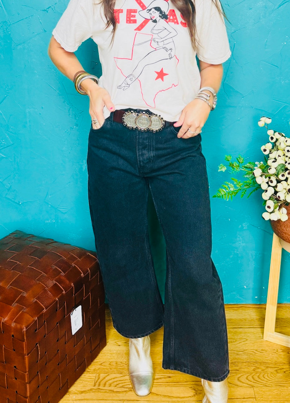 Deep Trance Dropped Boyfriend Jeans