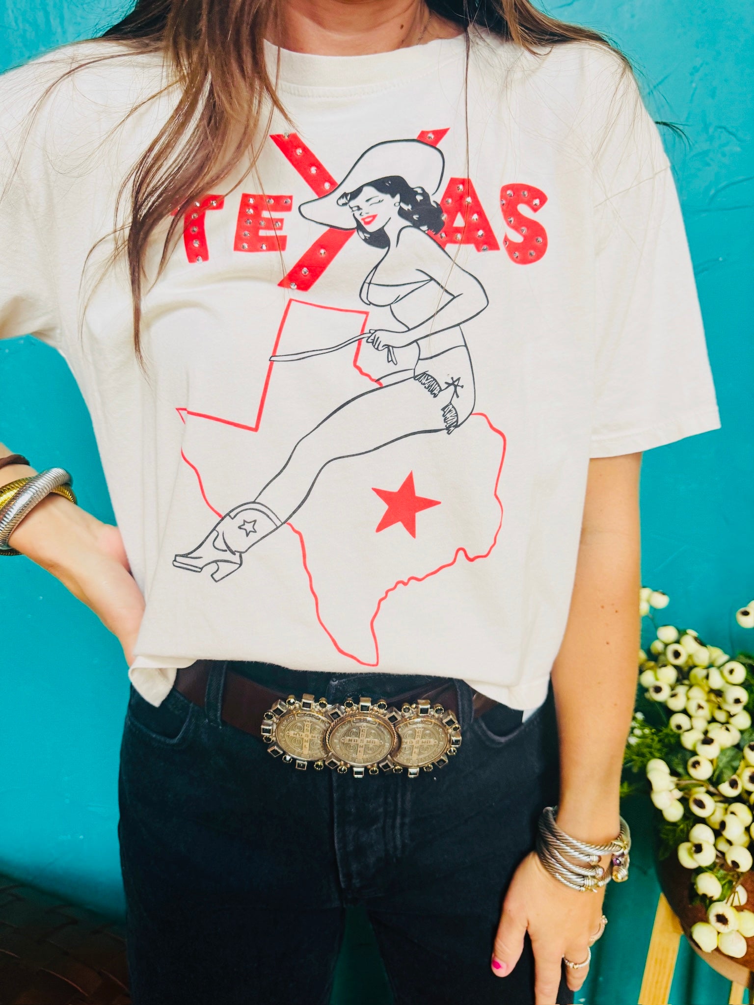 Texas Pinup Wide Boy Tee