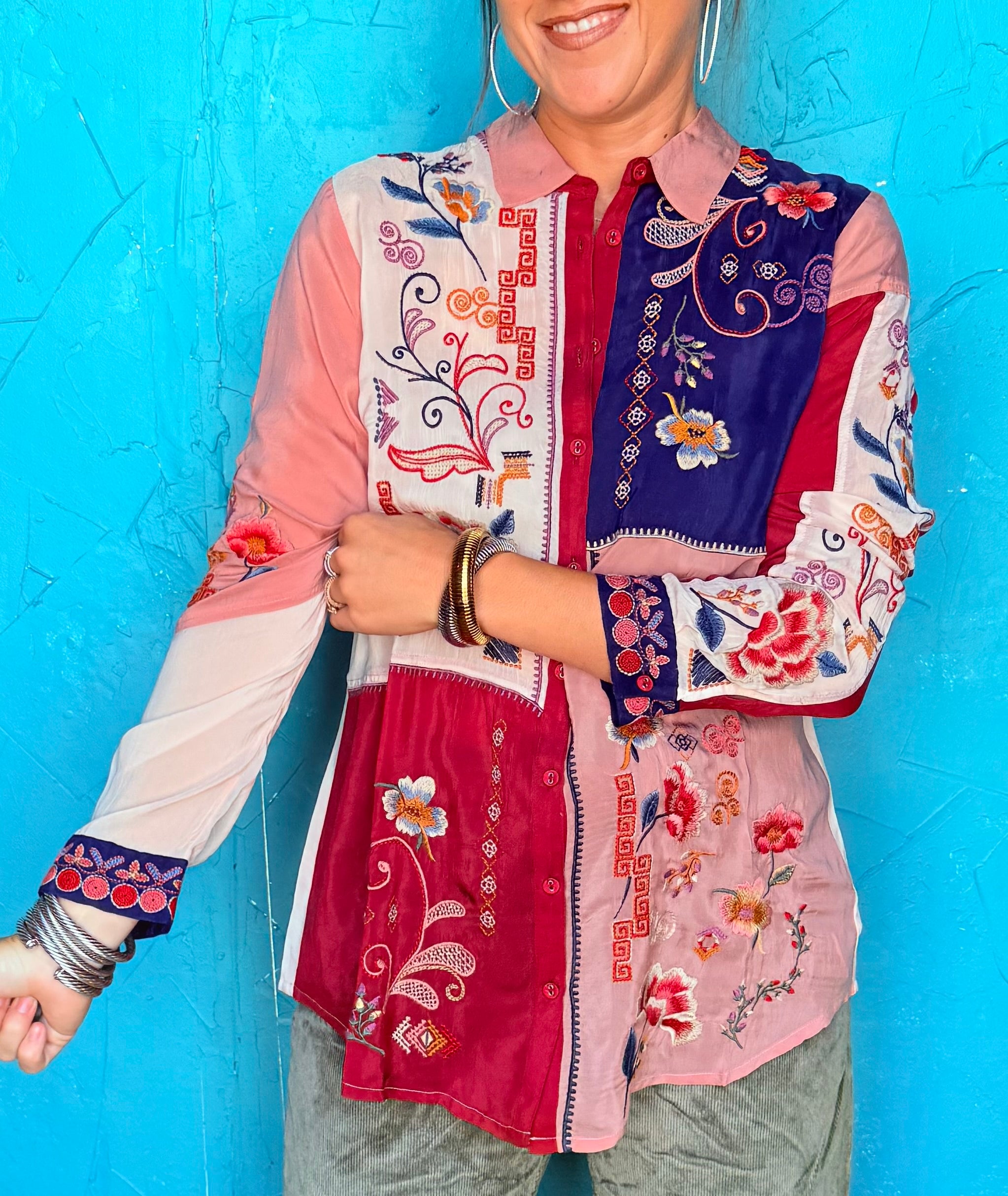 Marcia Color Block Shirt