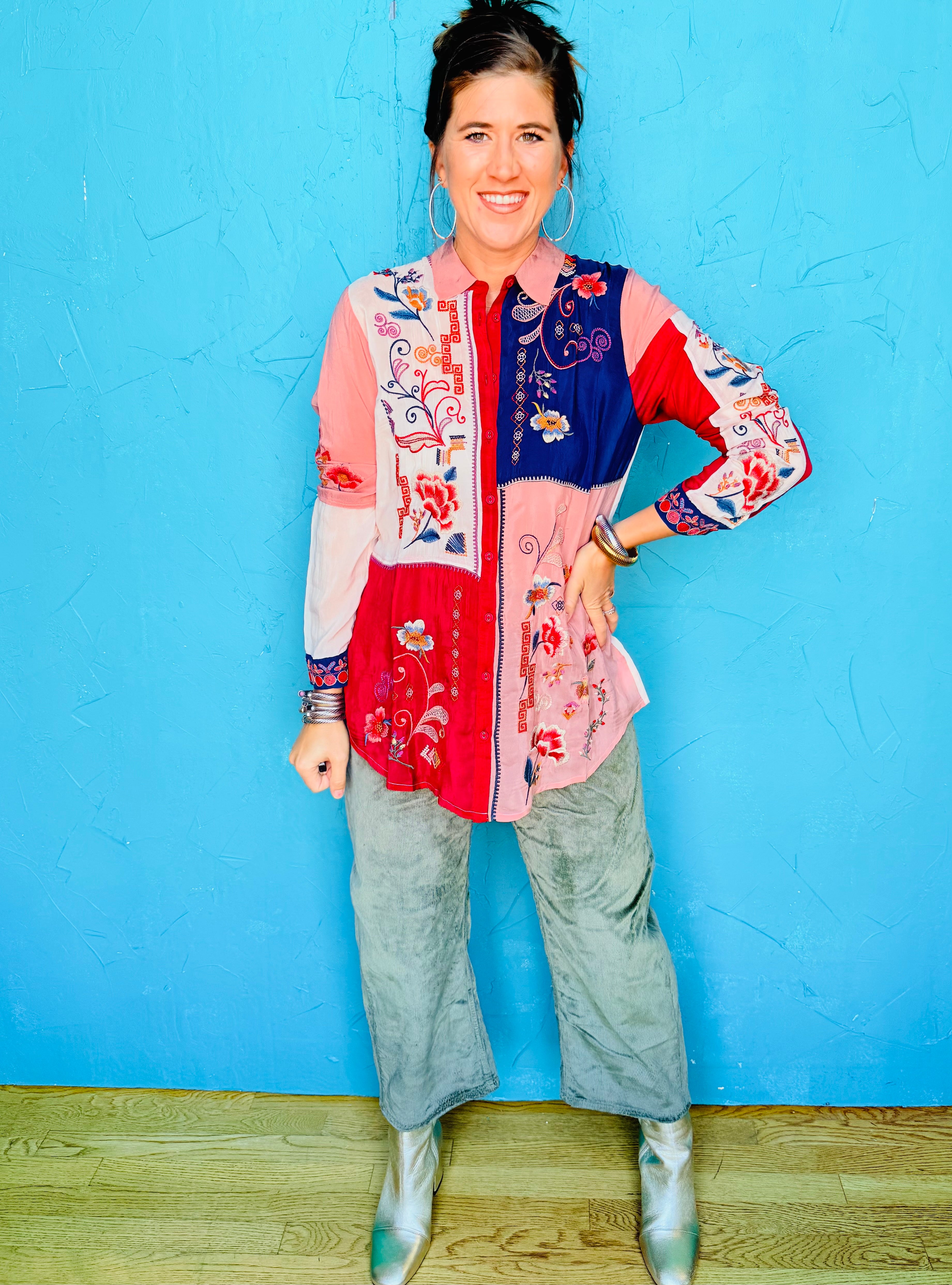 Marcia Color Block Shirt