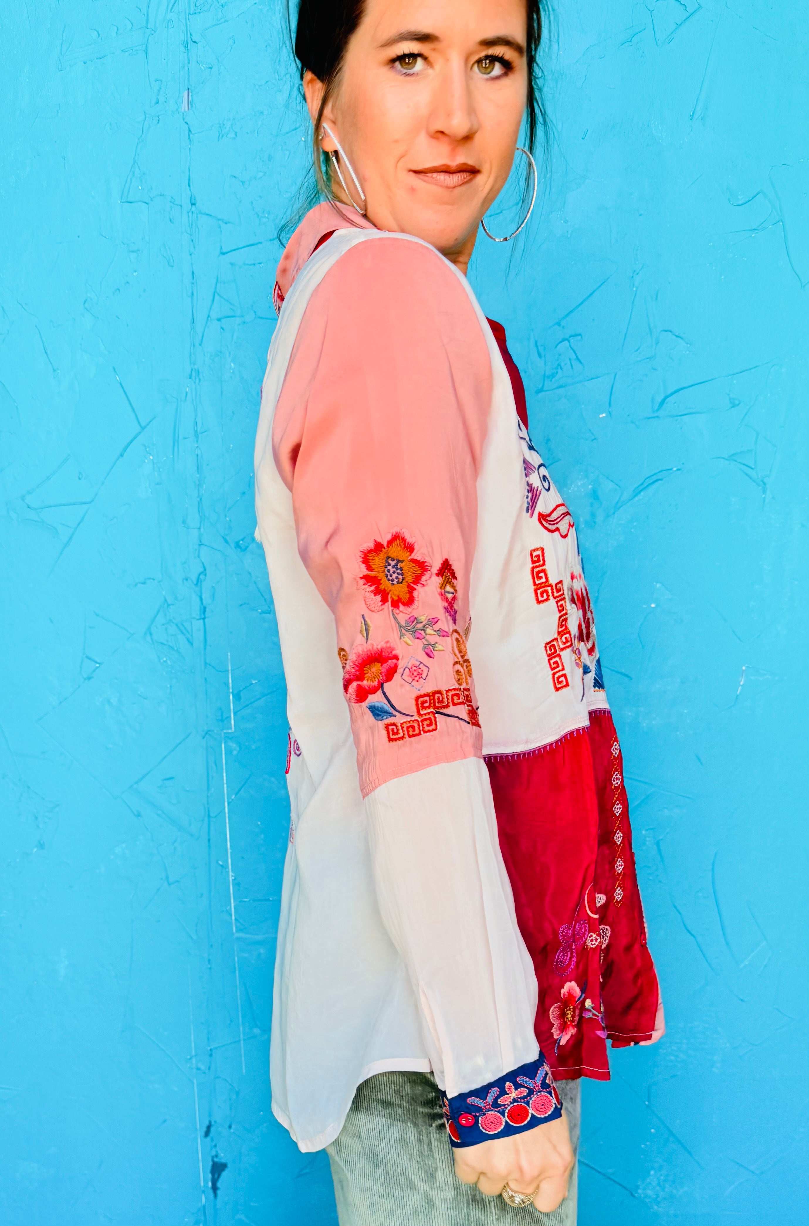 Marcia Color Block Shirt