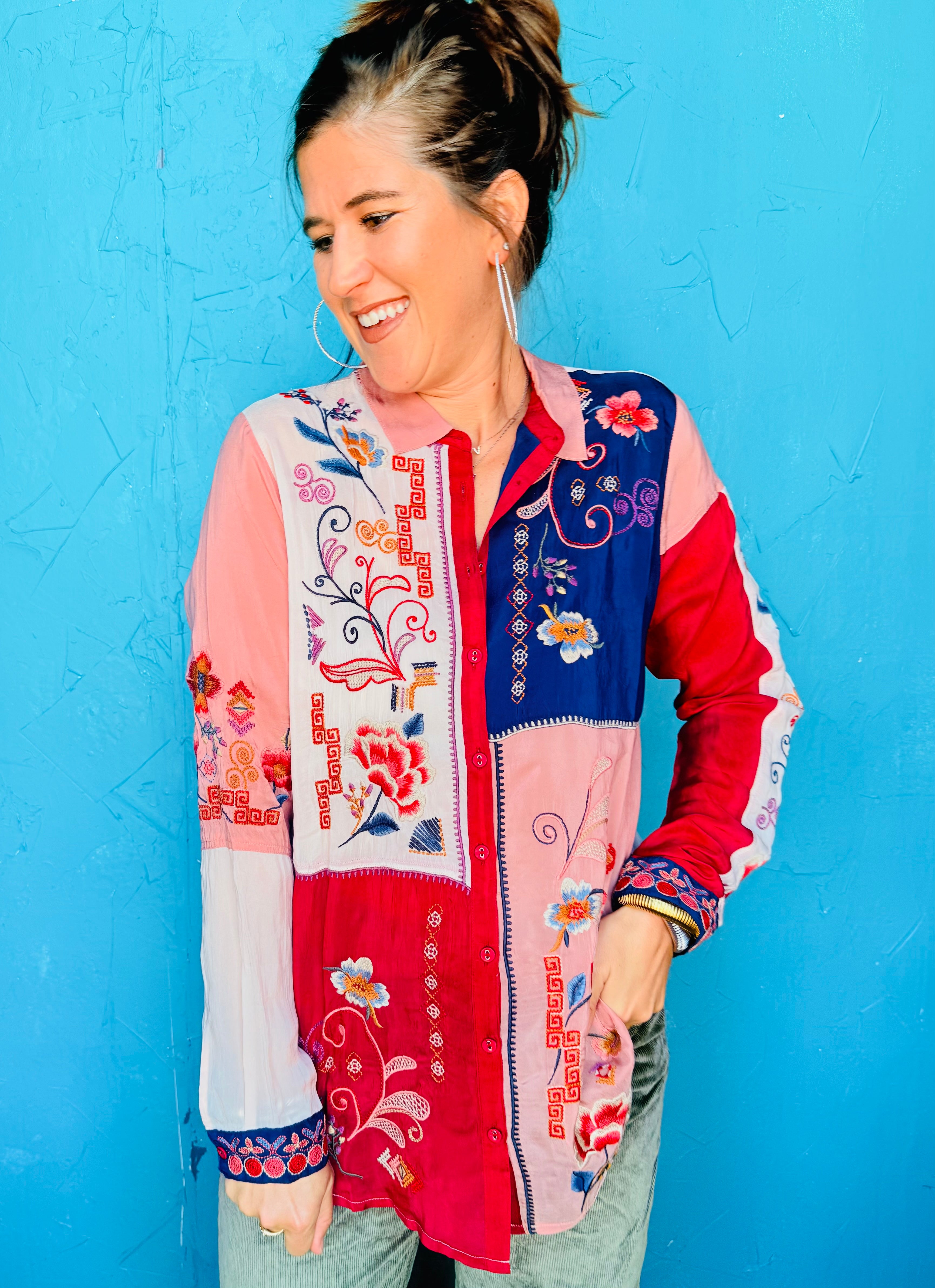 Marcia Color Block Shirt