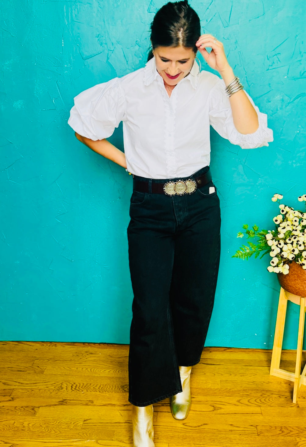 Deep Trance Dropped Boyfriend Jeans