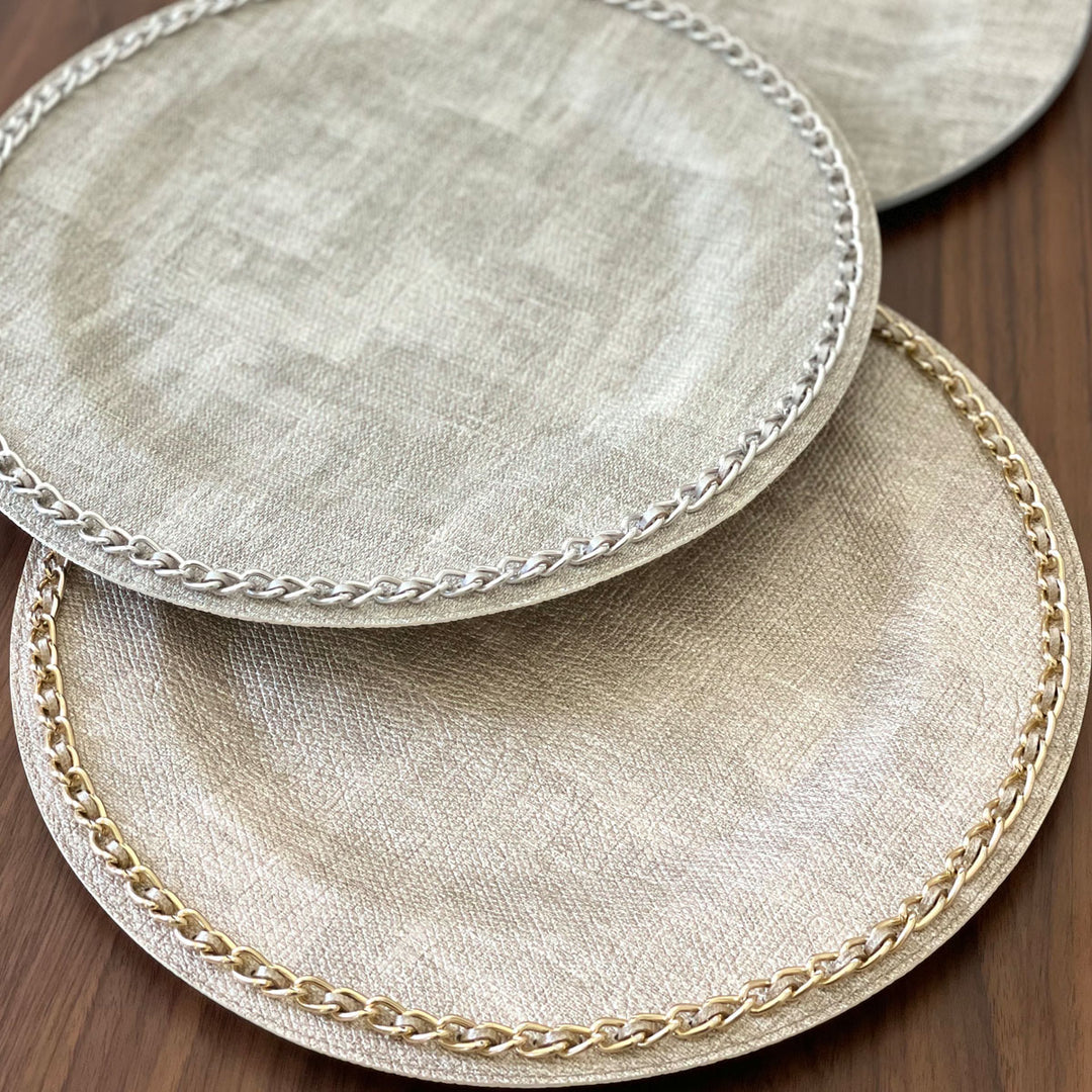 Luster Birch Charger Plate (Set of 4)