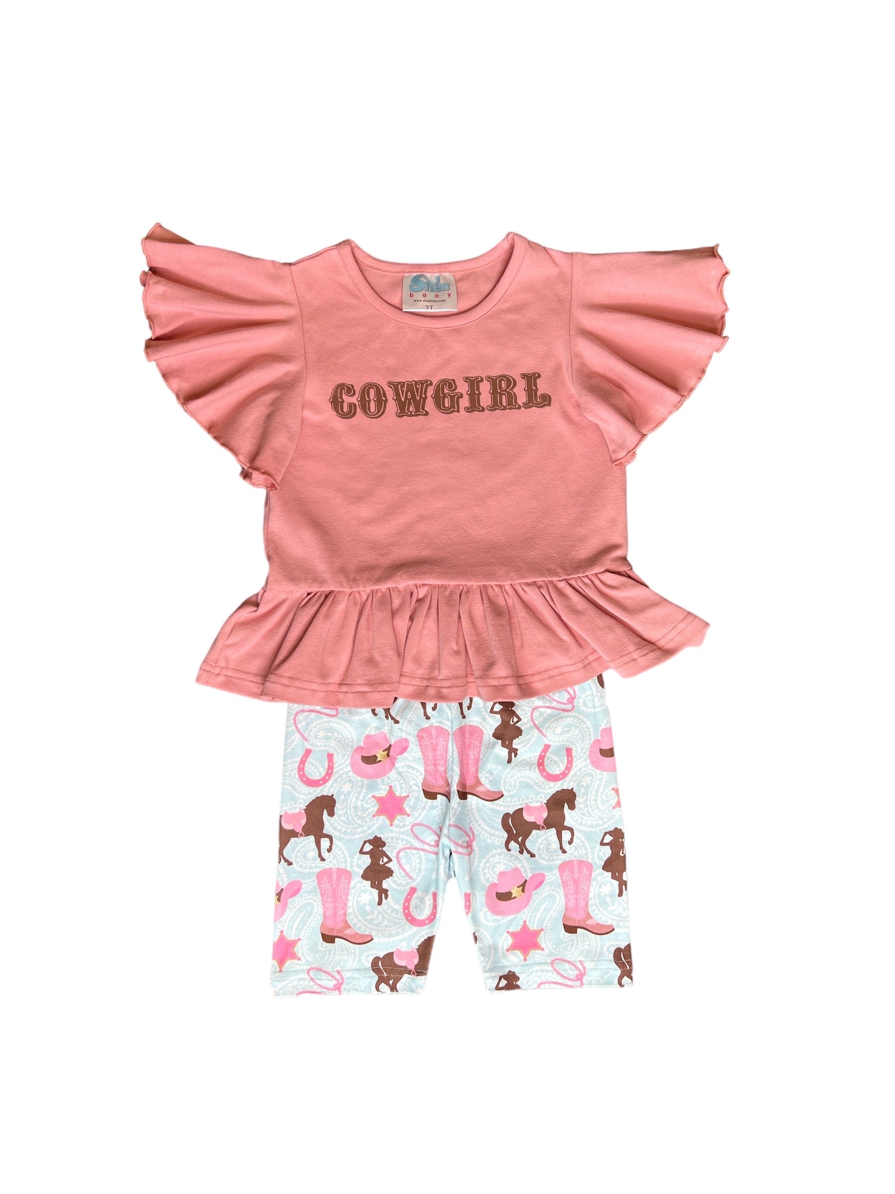 Pink & Turquoise Cowgirl Set