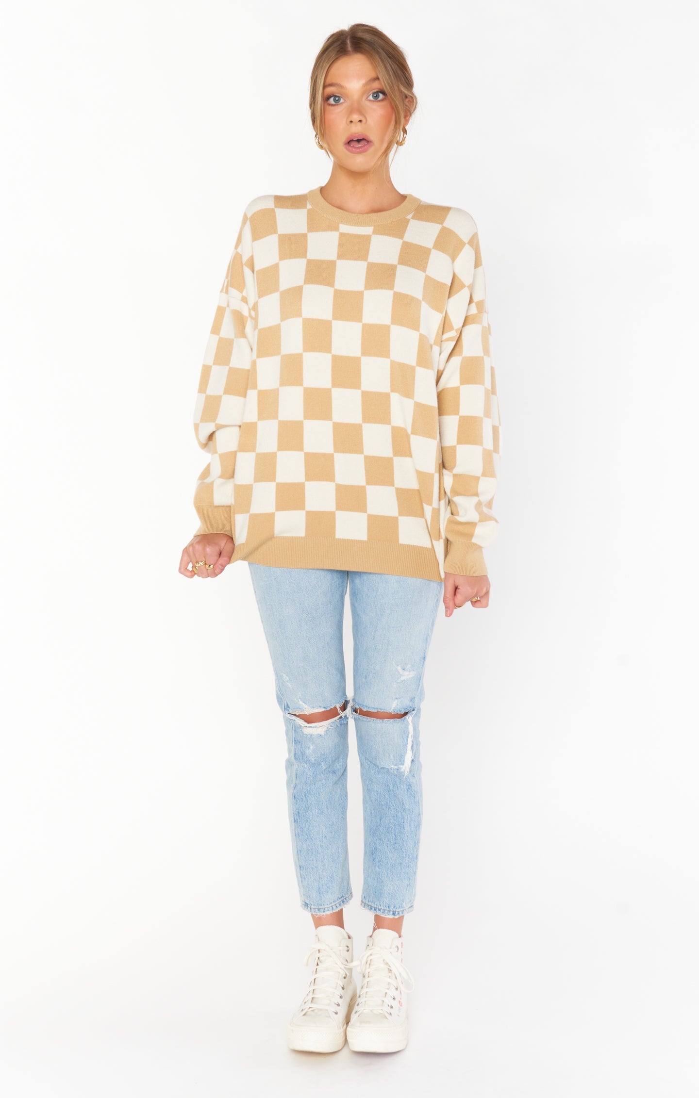 Scout Sweater Checker Knit