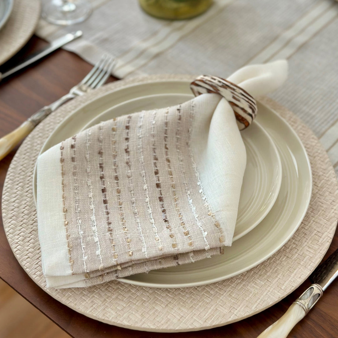 Odyssey Rose Gold Napkins- Set of 4