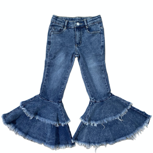 Denim Ruffle Bells