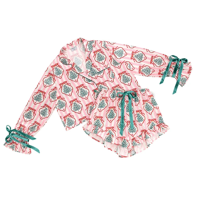 Ruffled Short Pj Set
