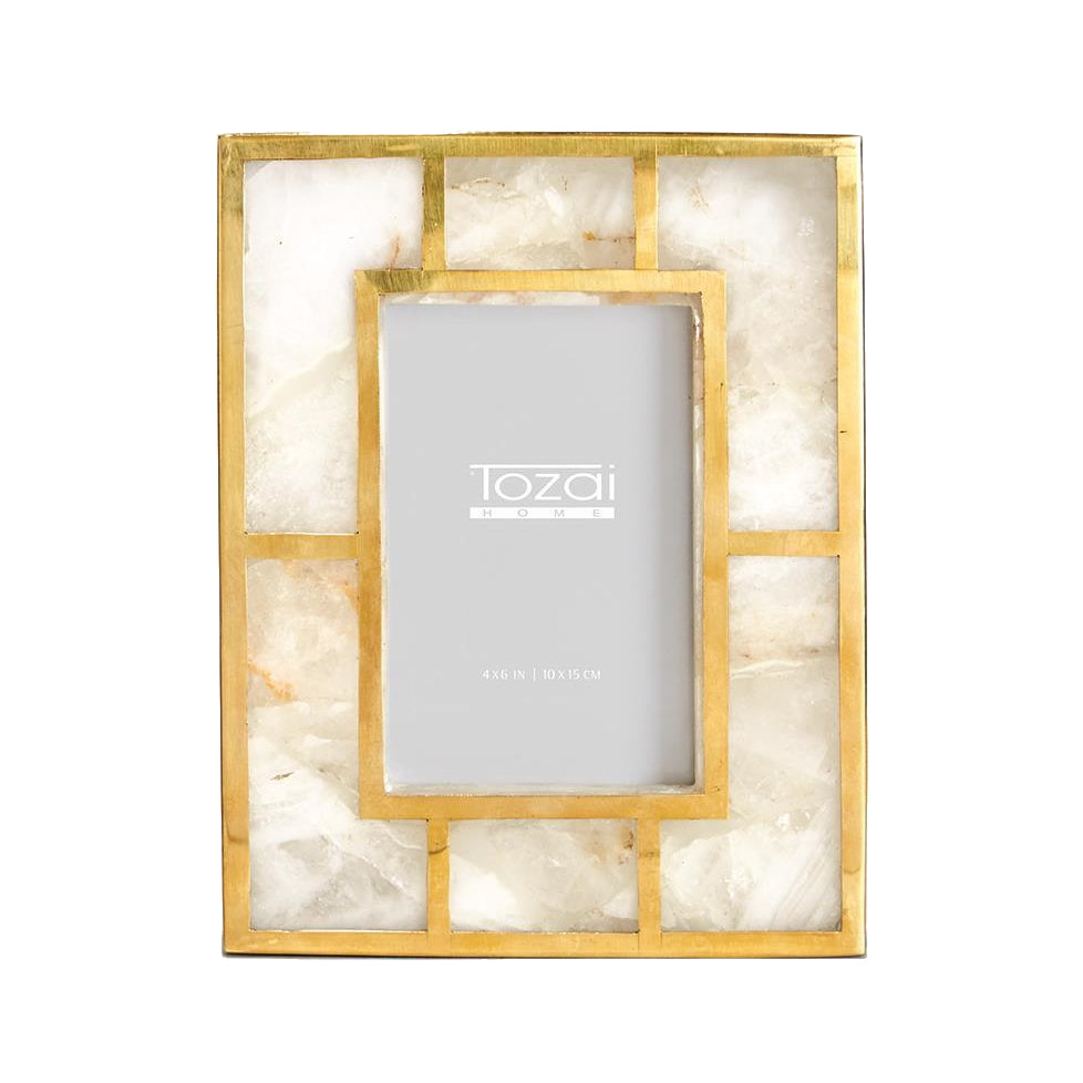White Quartz Photo Frame