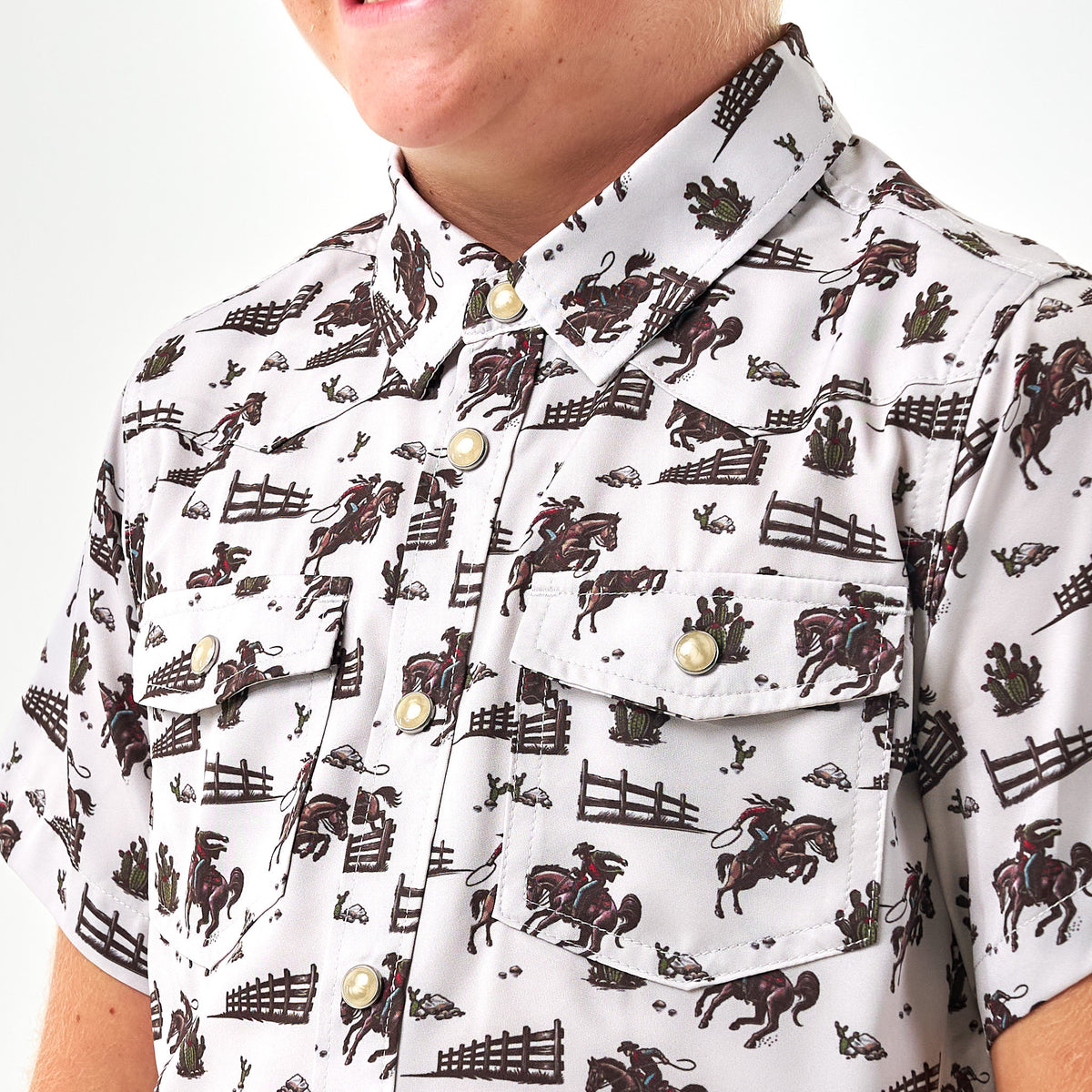 Burlebo Youth Performance Western Shirt