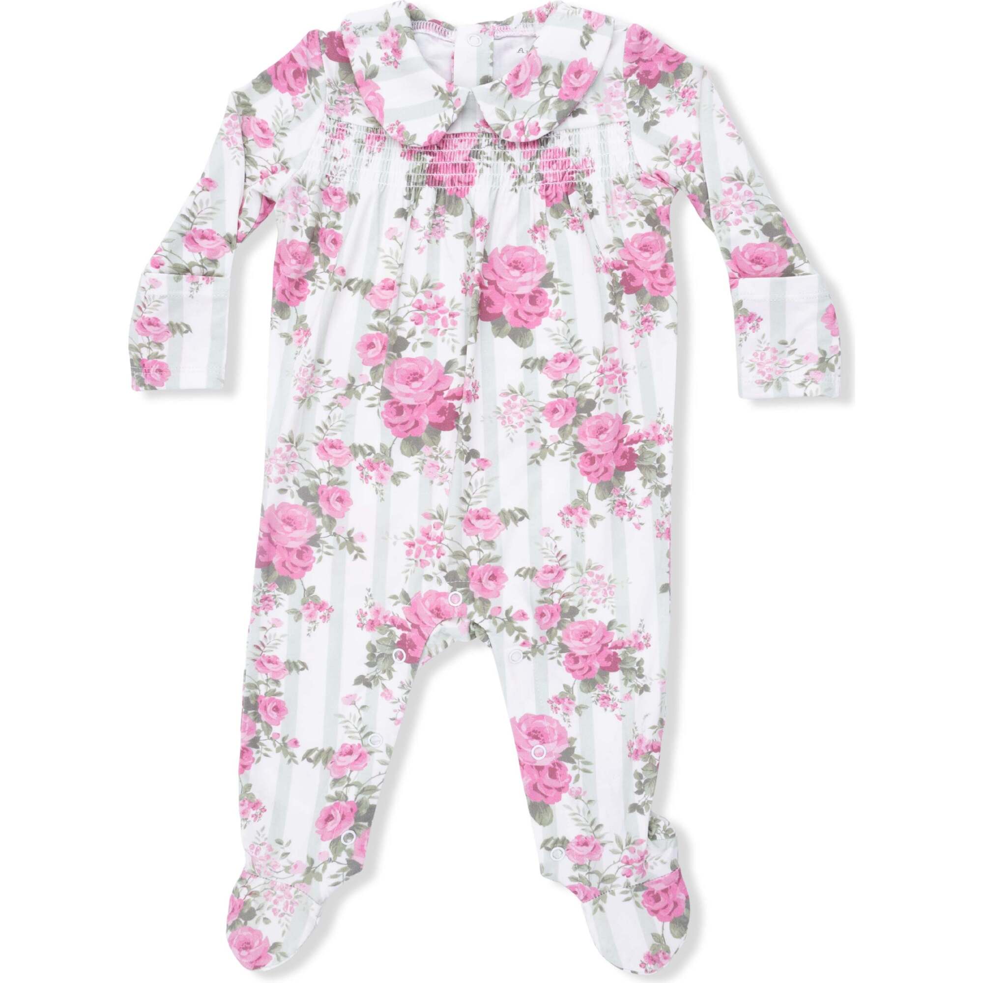 Smocked Peter Pan Snap Footie