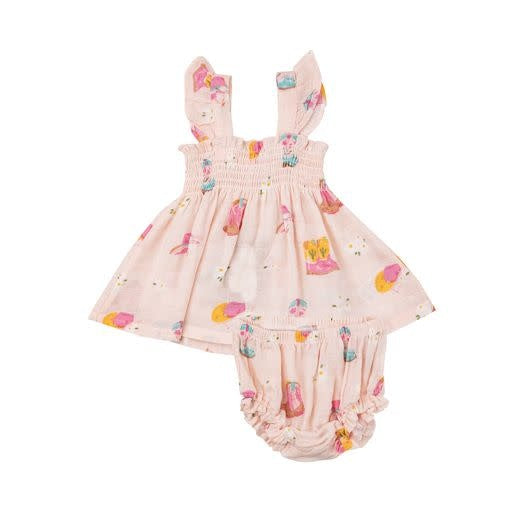 Smocked Top & Diaper Cover