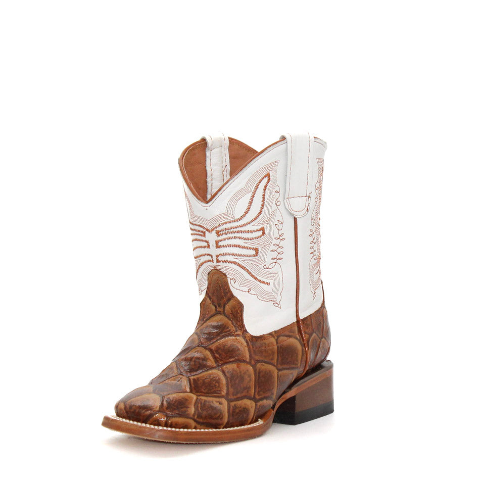 Boys Monster Fish Cognac Boots