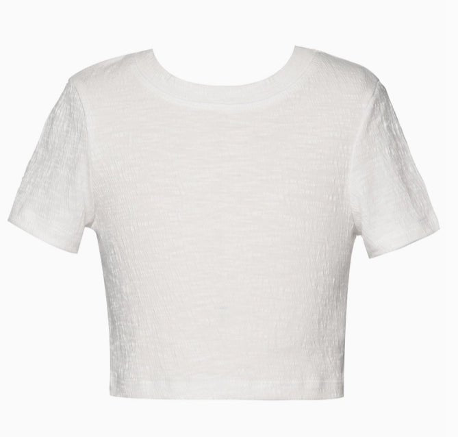 Textured Crop Tee