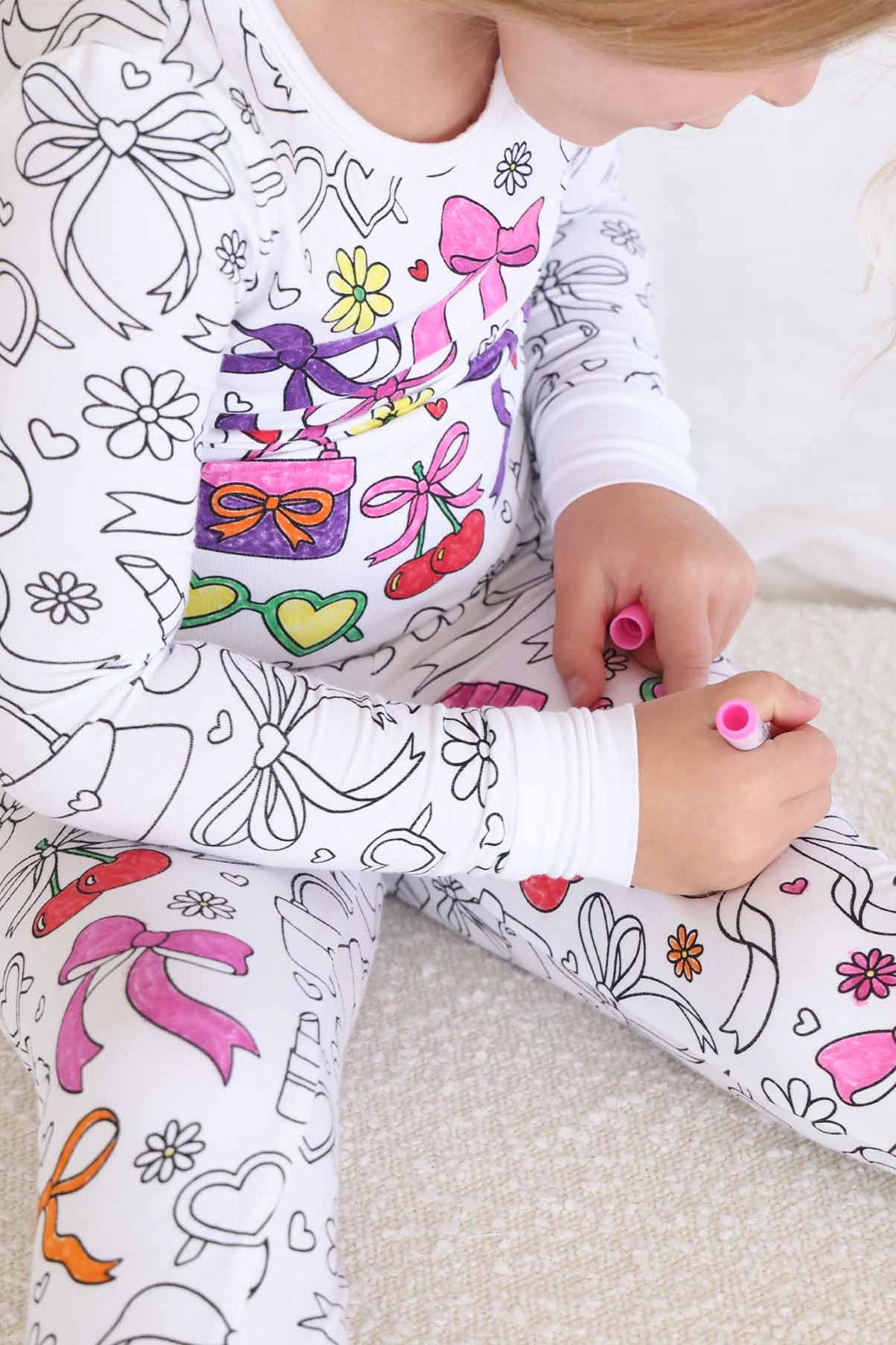 Colorable Pajama Set