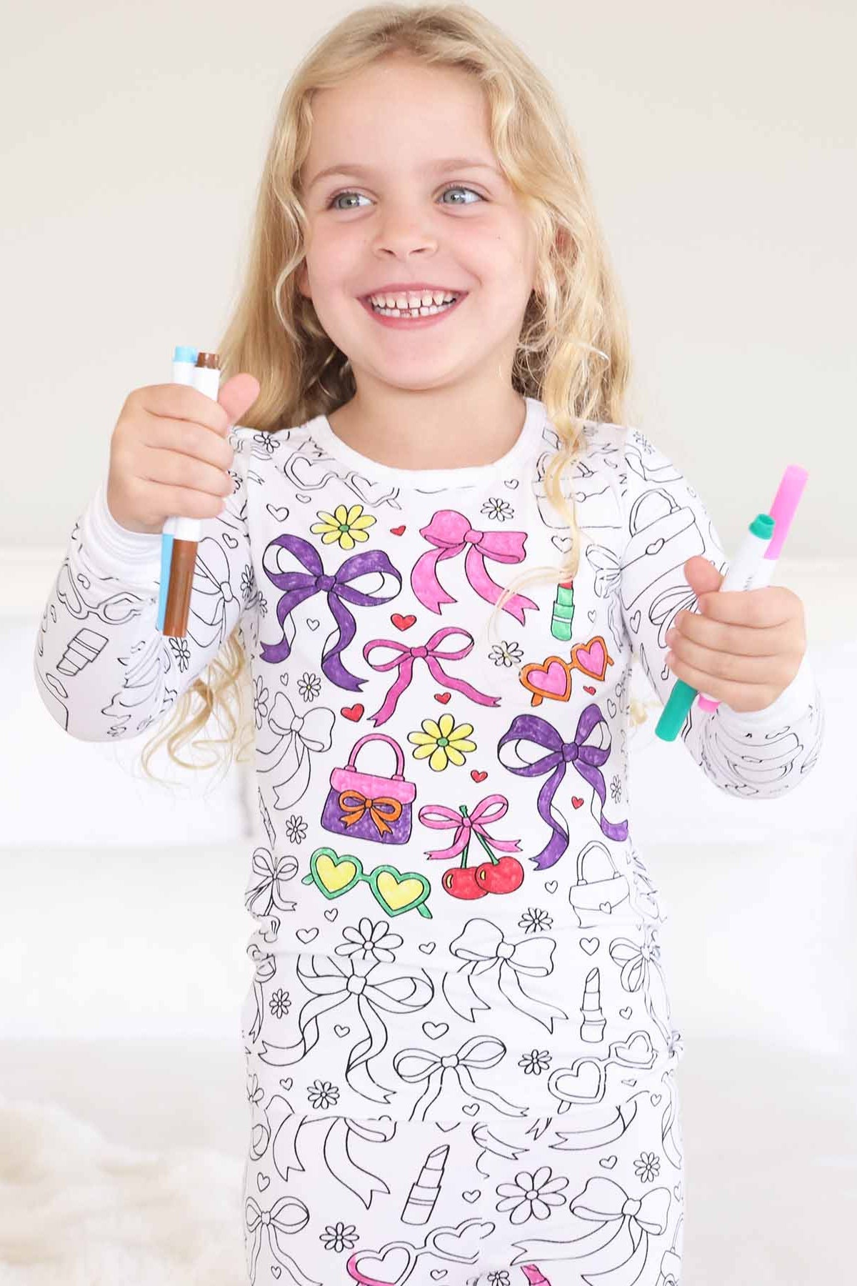 Colorable Pajama Set