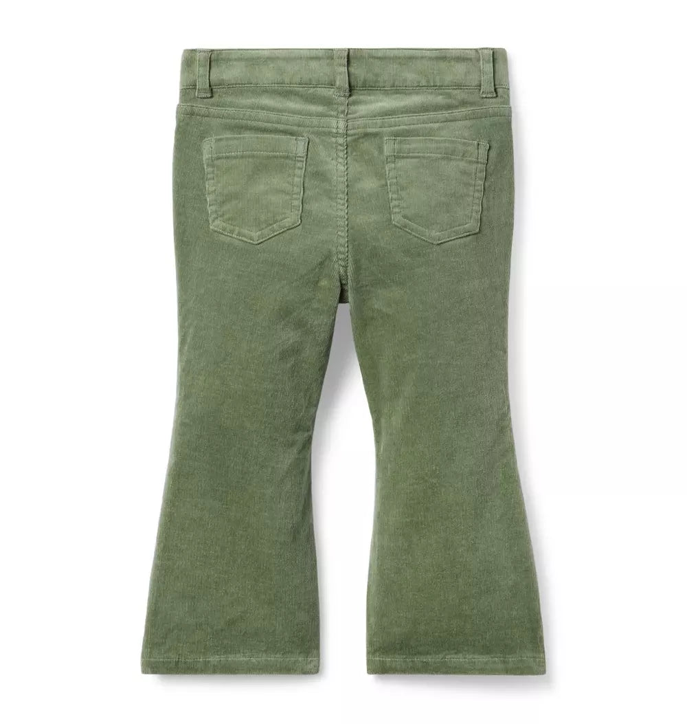 Green Cord Flare Pant