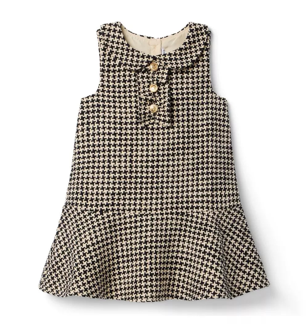 Houndstooth Boucle Dress
