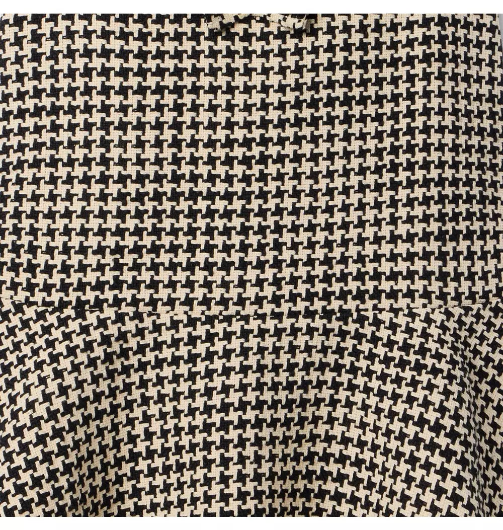 Houndstooth Boucle Dress