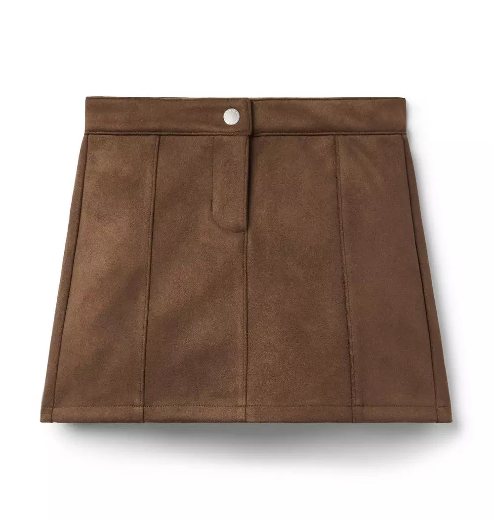 Brown Suede Skirt