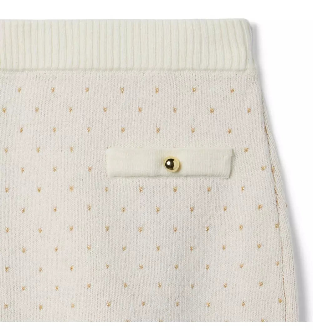 Gold Dot Sweater Skirt