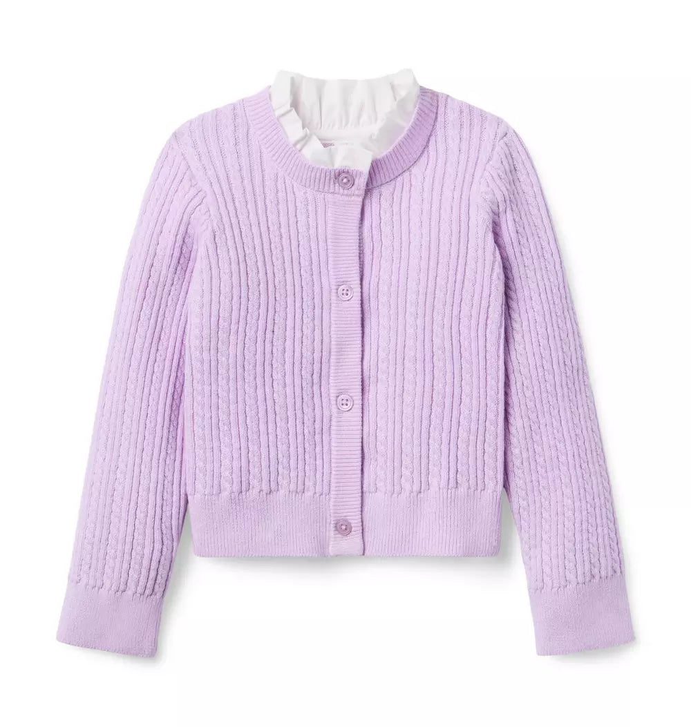 Purple Ribbed Sweater