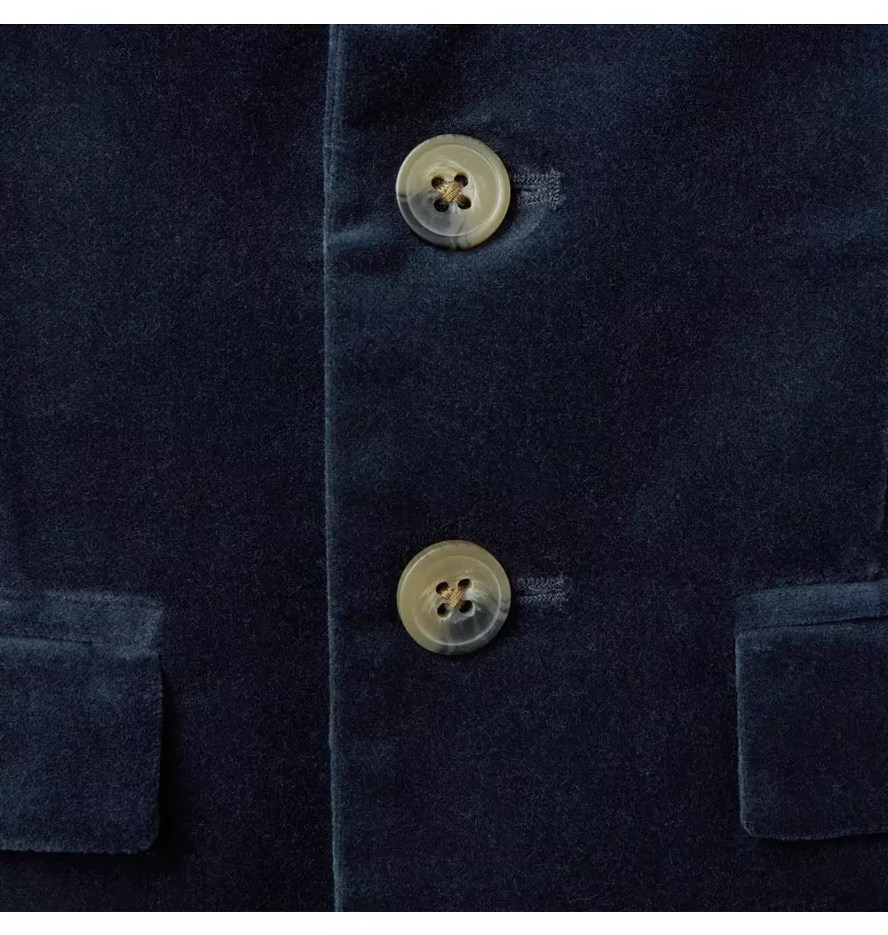 Navy Velvet Blazer