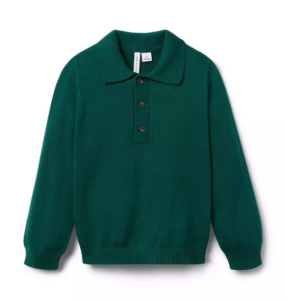 Green Sweater Polo