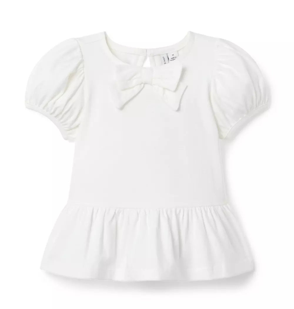 White Bow Top