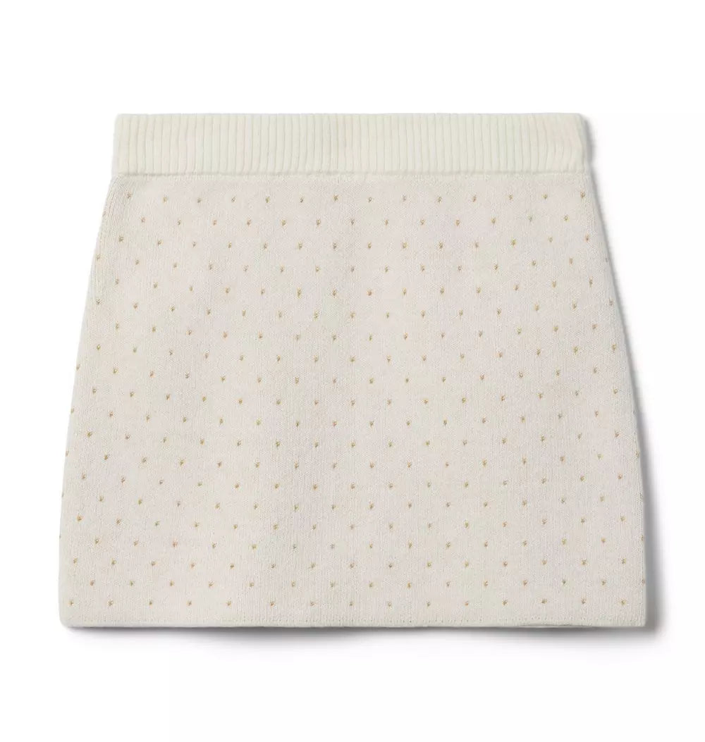 Gold Dot Sweater Skirt