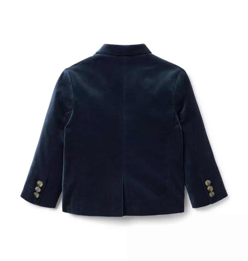 Navy Velvet Blazer