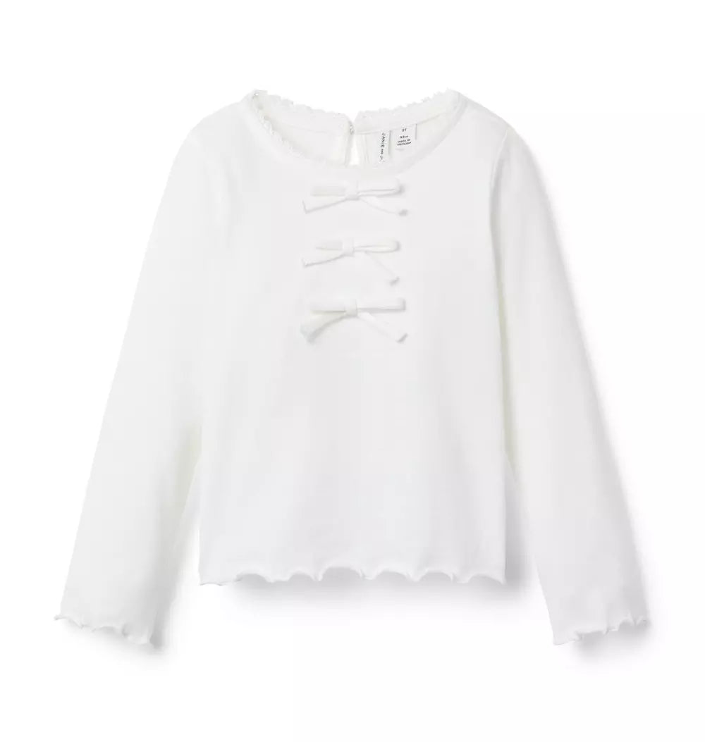 White 3 Bow Top