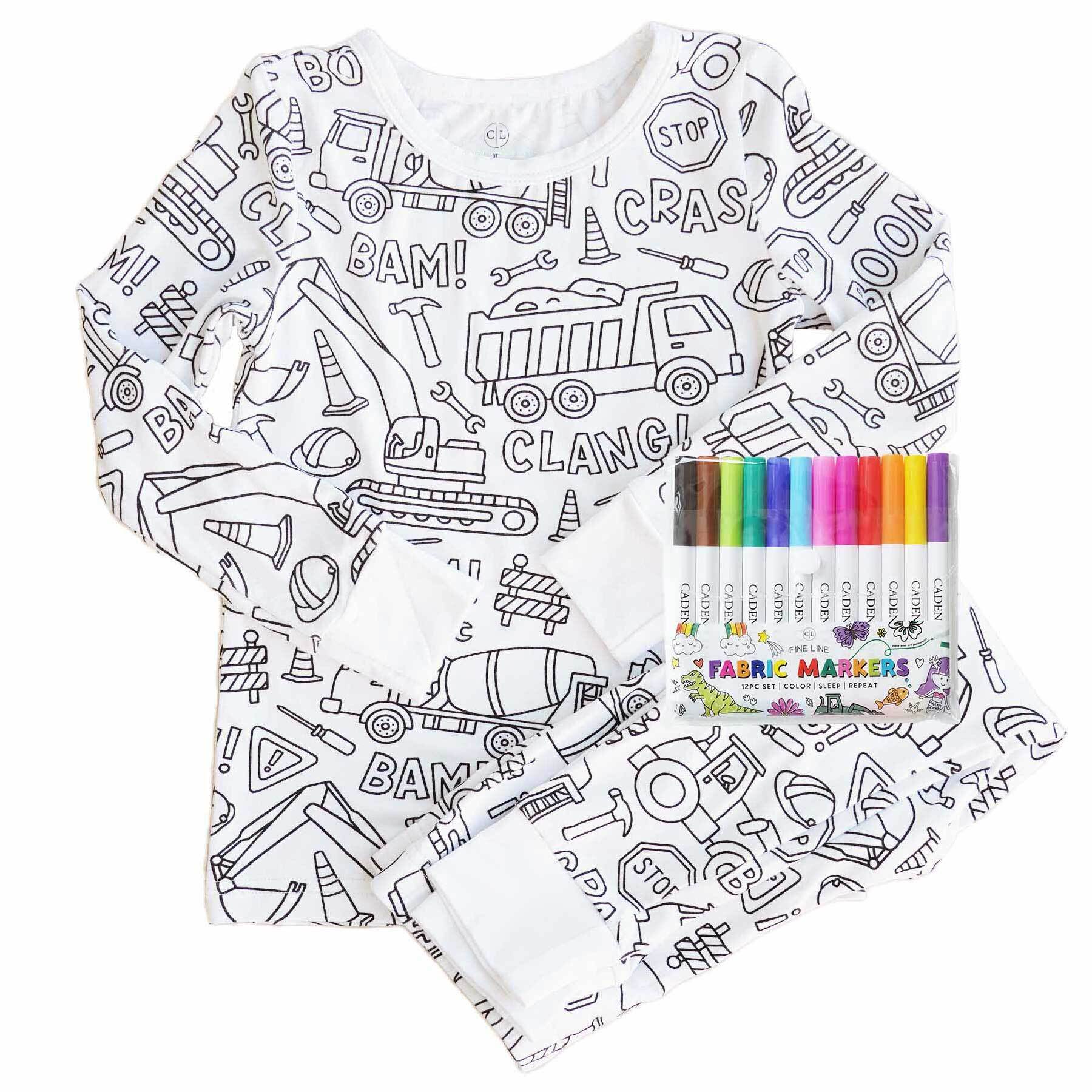 Colorable Pajama Set