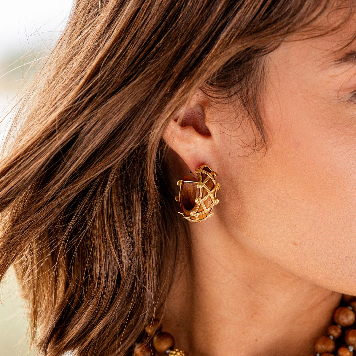 Earth Goddess Hoop Earrings