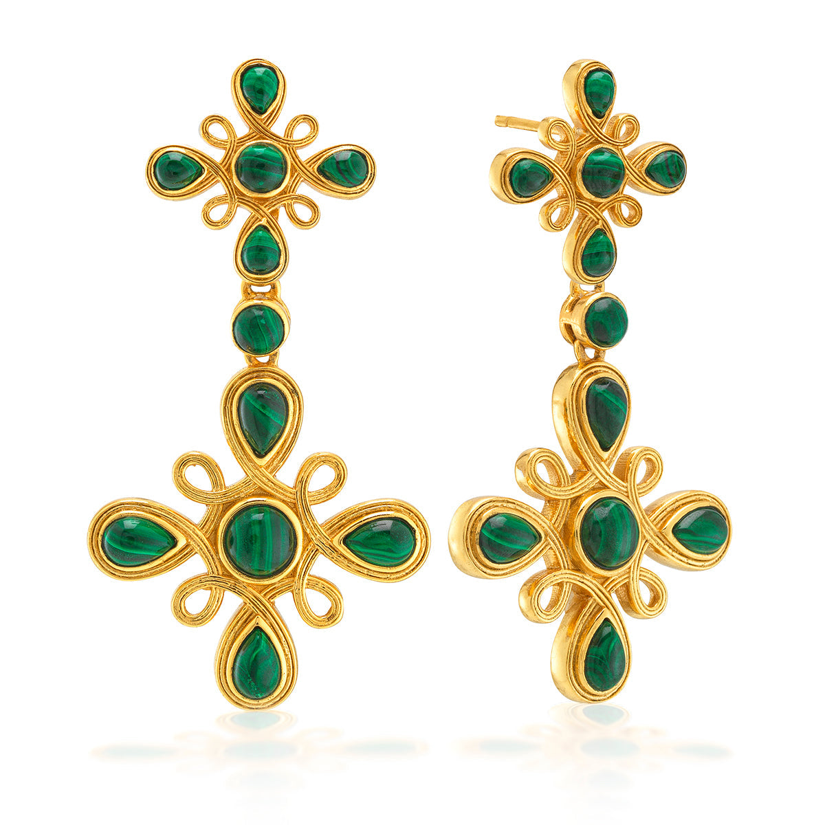 Monique Gem Convertible Double Drop Earrings