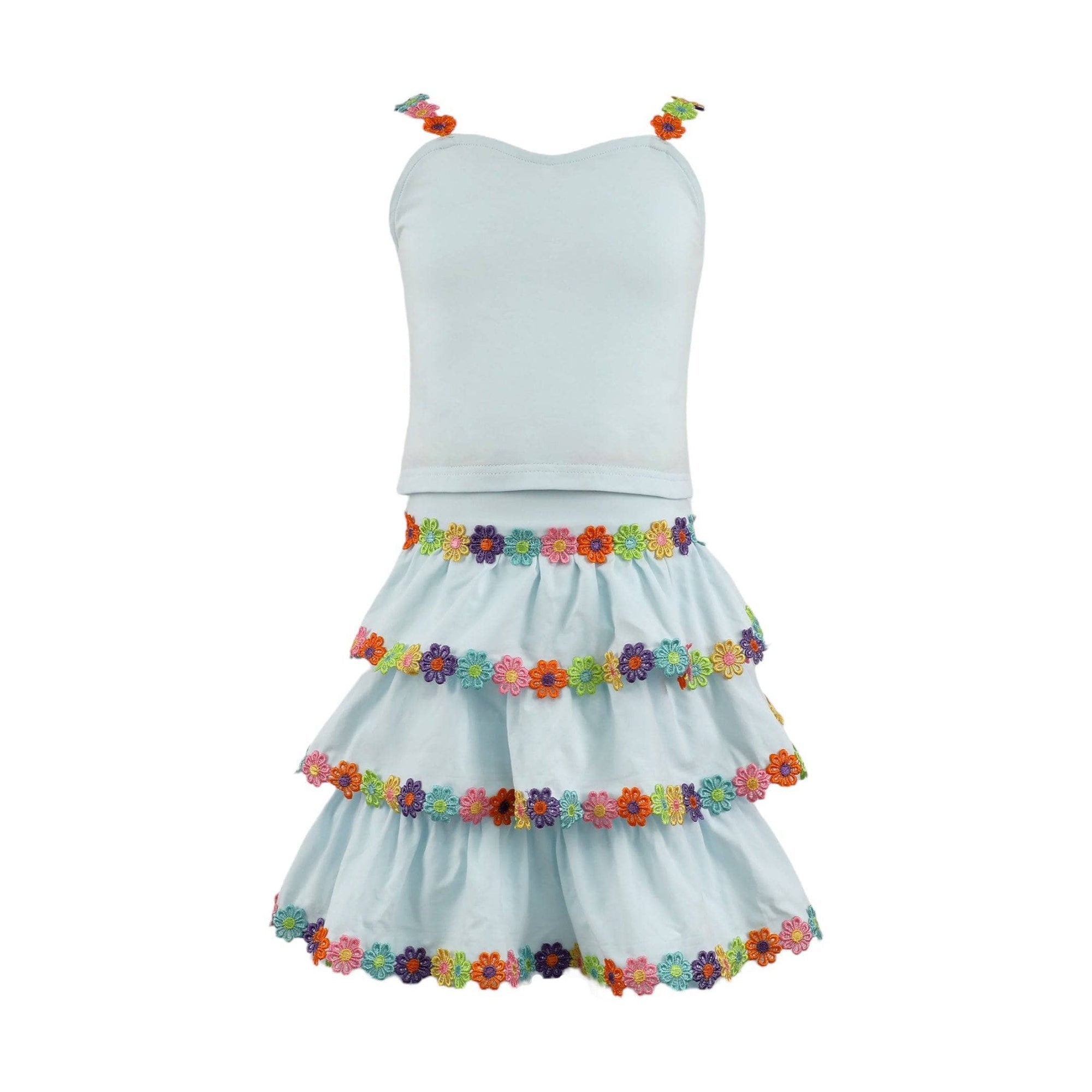 Happy Floral Skirt Set