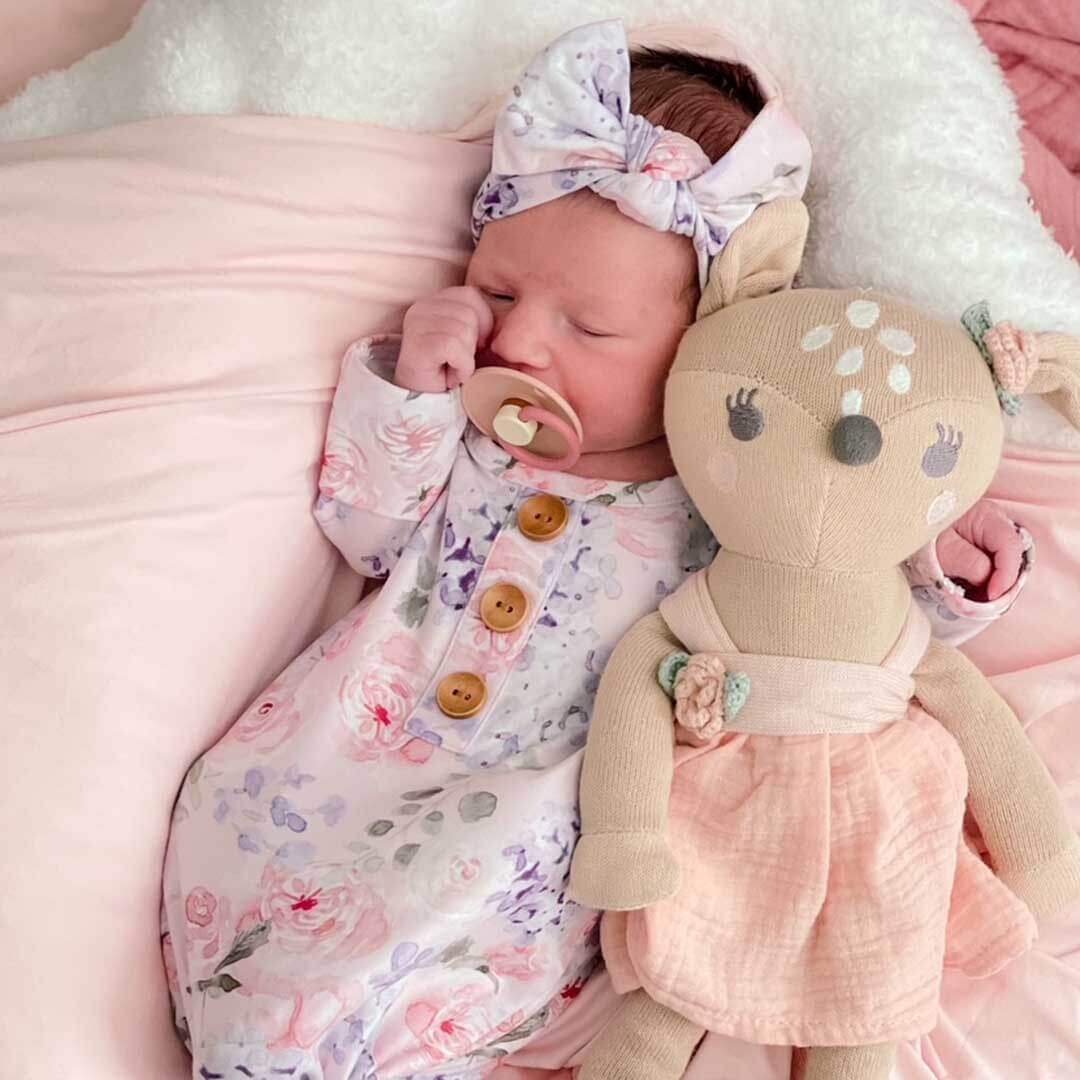 Newborn Baby Knot Gown & Hat