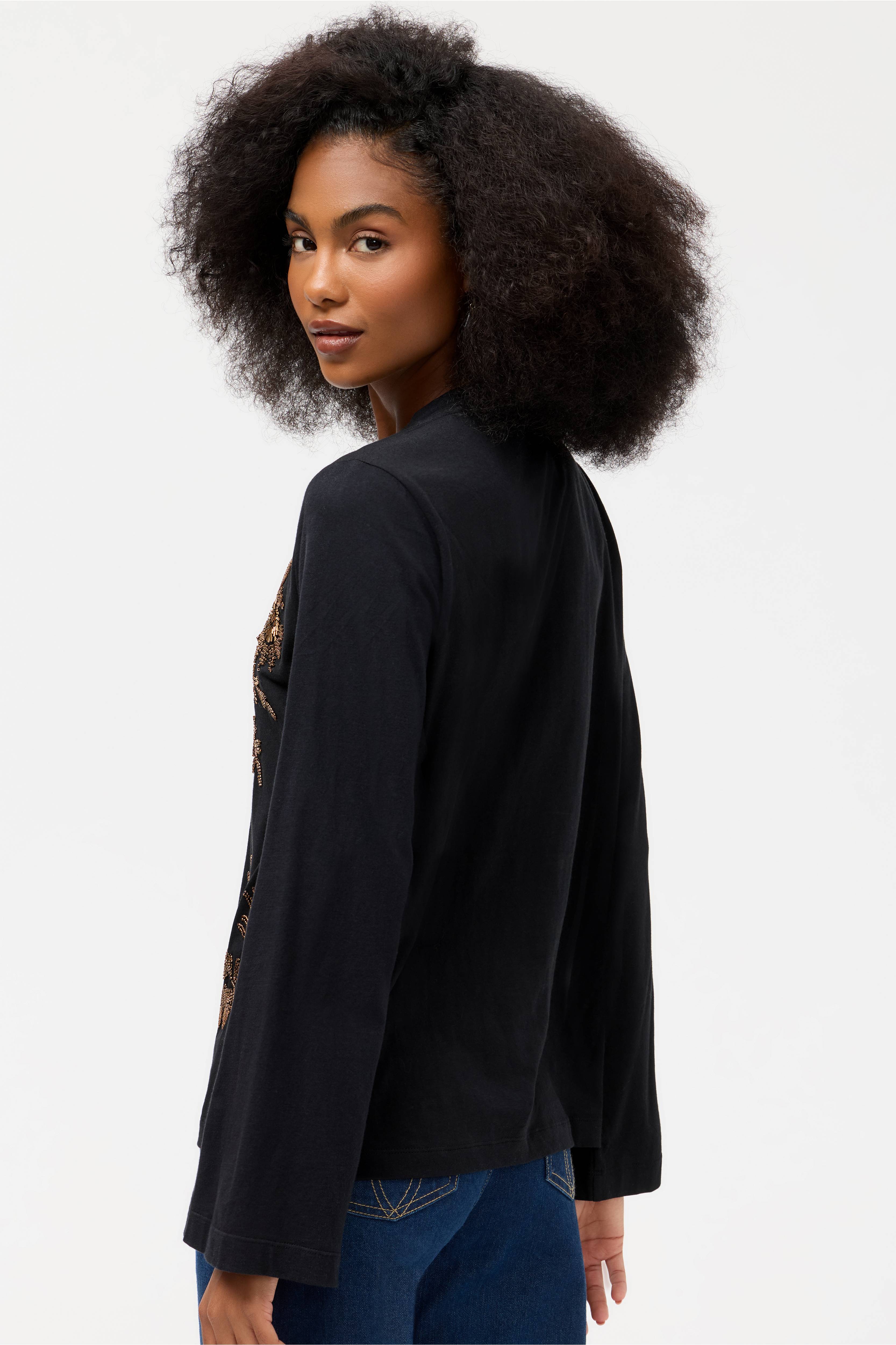 Femke Beaded Kimono Sleeve Tee
