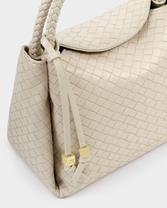 Nova Woven Texture Top Handle Bag