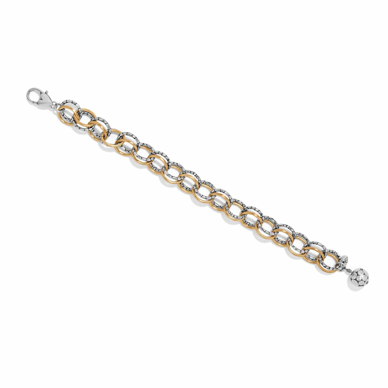 Pebble Link Two Tone Bracelet