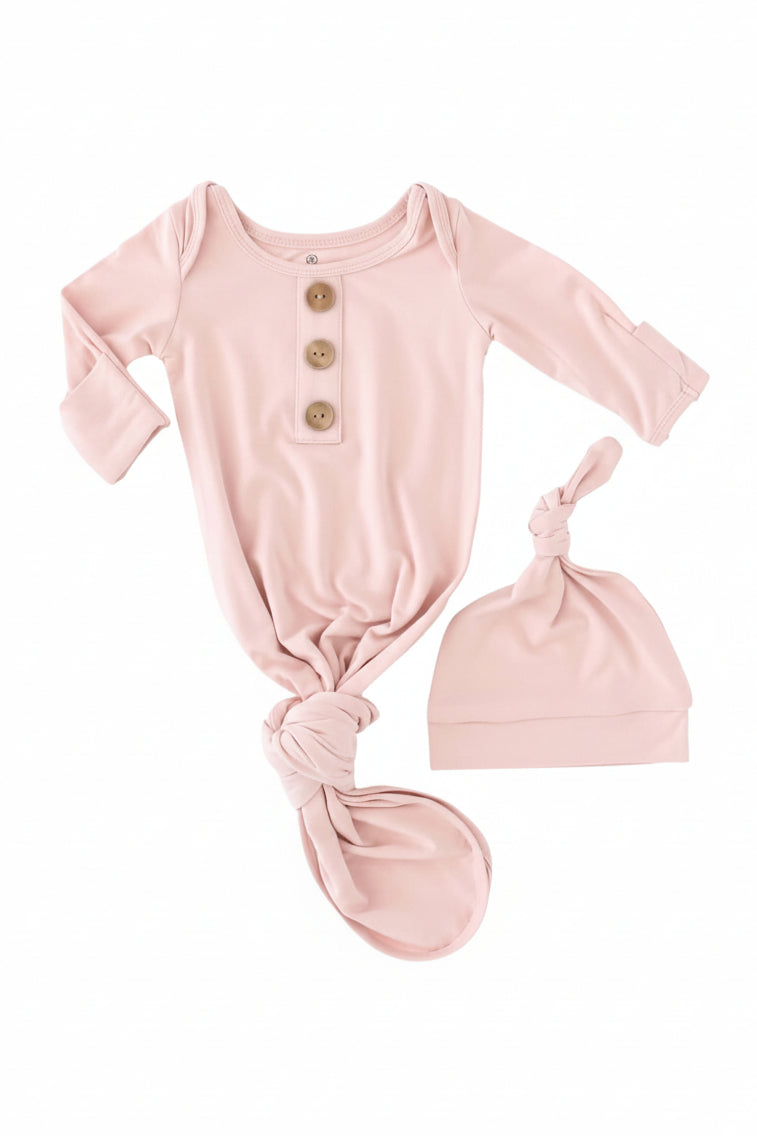 Bamboo Baby Knot Gown & Hat