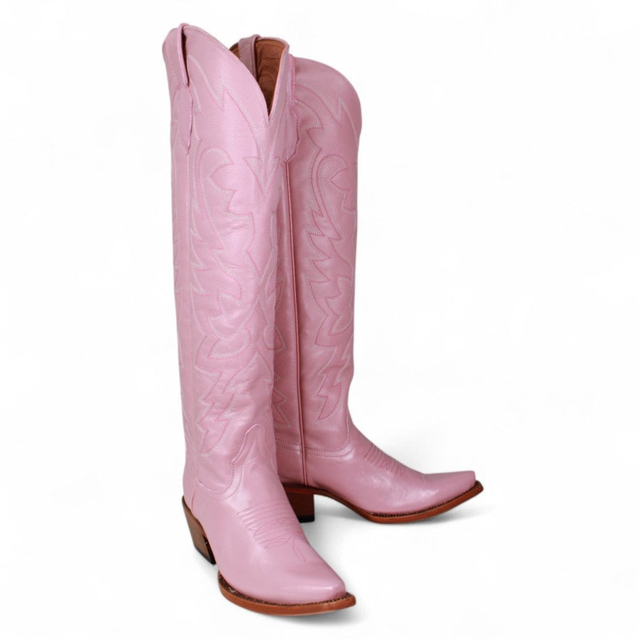 Pale Pink Knee High Boot