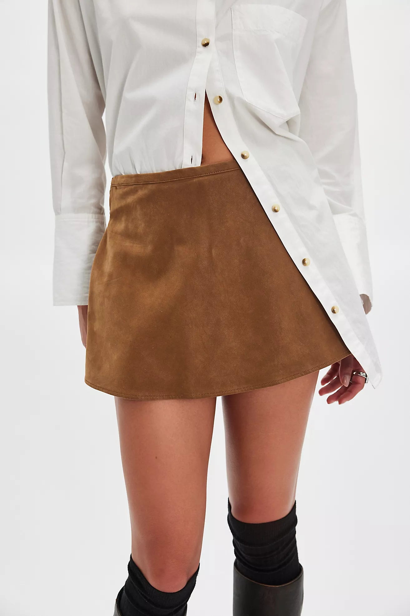 Paradise Found Suede Skort